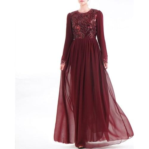 2021 new Muslim fashion gown dress party dress ladies Arab lace cardigan patchwork Turkish Islamic prayer gown code