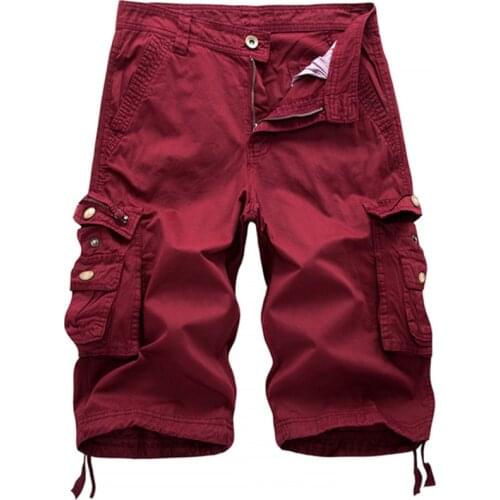 2021 New Summer Multicolor Casual All-match Shorts Loose Multi-pocket Five-point Pants Cotton Overalls