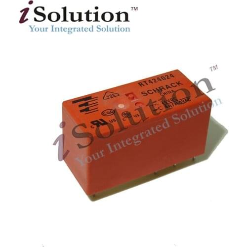 Original new TE/TYCO DPDT 8A 24VDC PCB RT424024 8pins