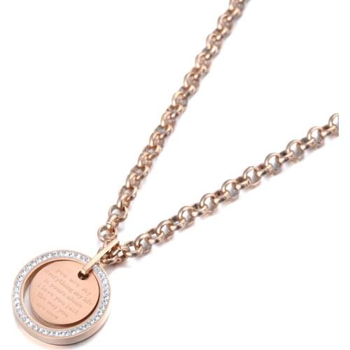 Trendy Mosaic CZ Crystal Tag Charm Pendant Necklaces For Women Titanium Stainless Steel Choker Necklace Jewelry N19142