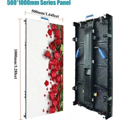 P3.91 Led Video Wall Billboard Screen Panel, 500*1000mm Indoor LED Display RGB Outdoor 128*256pixels Panel P4.8 For Advertising