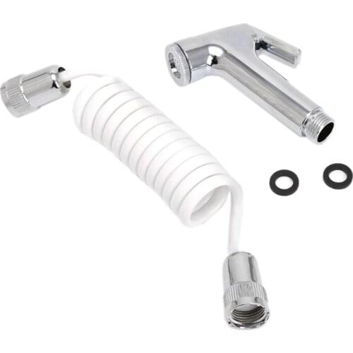 Handheld Shower Head Douche Toilet Bidet Spray Wash Jet Shattaf with Spring Hose