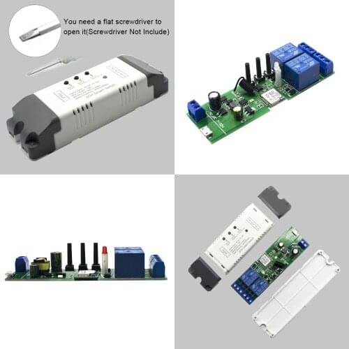 DIY EWelink WiFi Smart Garage Door Controller 433MHz RF Remote Control Switch Receiver Voice Control Alexa Without Hub