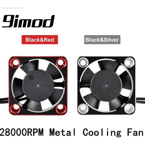 Cooling Fan 9imod 28000RPM Metal 30mm Motor Heat Dissipation for 3660 540 3650 Brushless Motor RC Car Modified Small Size