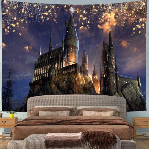 Magic Castle Halloween Night Wall Decor Tapestry