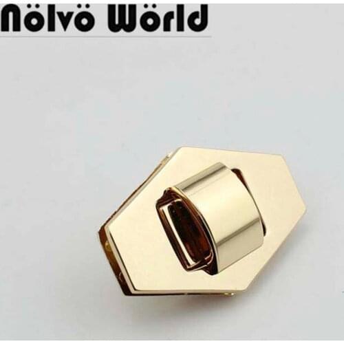 10 sets 55X39mm light gold silver new hexagon lock twist lock