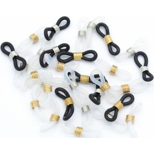 100pcs Eyeglasses Spectacles Chain Glasses Retainer Ends Rope Sunglasses Cord Holder Strap Loop Connector DIY Jewelry Findings