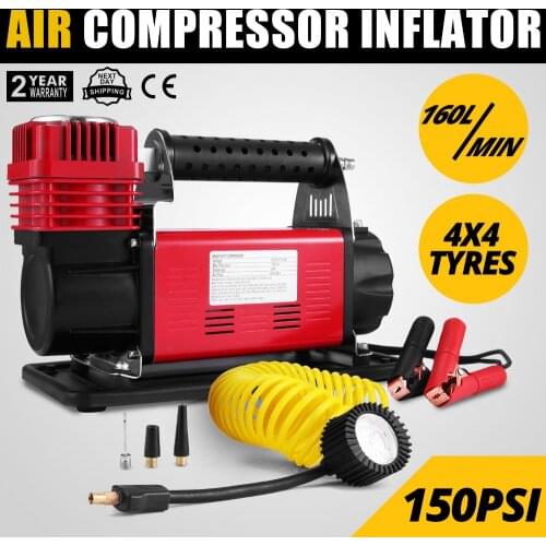 160 Liter DC12V Druckluft Verdichter Luftkompressor Kessel Gummireifen-Pumpe