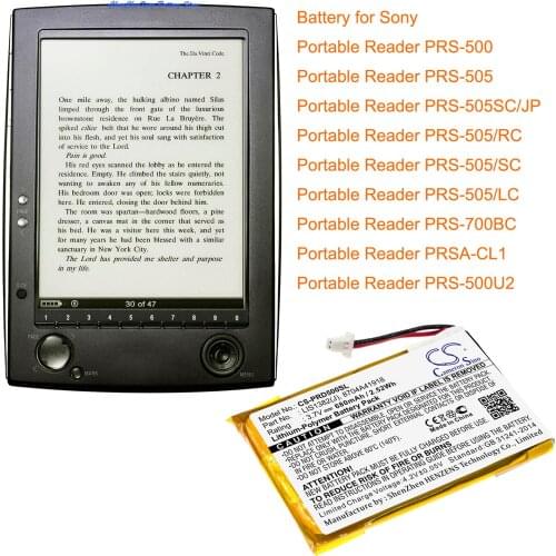 Cameron Sino 750mAh Battery LIS1382(J) for Sony Portable Reader PRS-500, PRS-505,PRS-700BC, if PRS-505, Please check the version