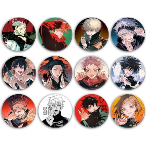 2021 Hot Sale Jujutsu Kaisen New Arrival Cosplay Japan Anime Brooches Badge Pin Bag Pendant Gift School Props Backpack Clothes