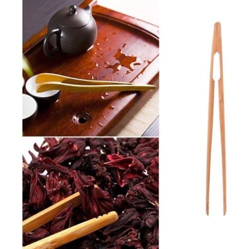 Bacon Tea Utensil Sugar Bamboo Salad Tongs Kongfu Tea Wooden Tea Clip Food Toast Tea Tweezer