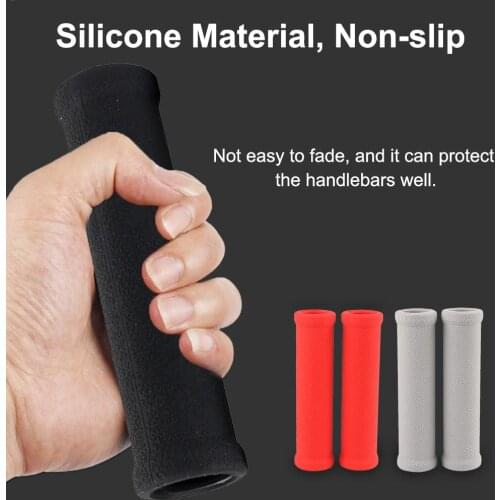 2PCS Scooter Handlebar Cover Non-slip Sleeve Handle Grip Rubber Bar Universal Scooter Handle Grip For Xiaomi M365 Scooter