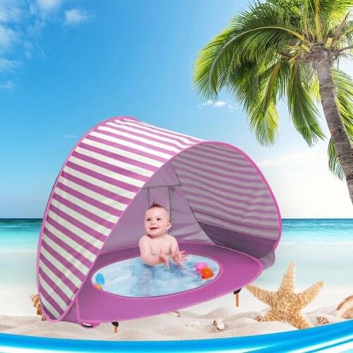 Baby Sunshade Beach Tents Waterproof Folding Up Tent Kids Play House Kids Outdoor Traveling Sunshade Play House Toys