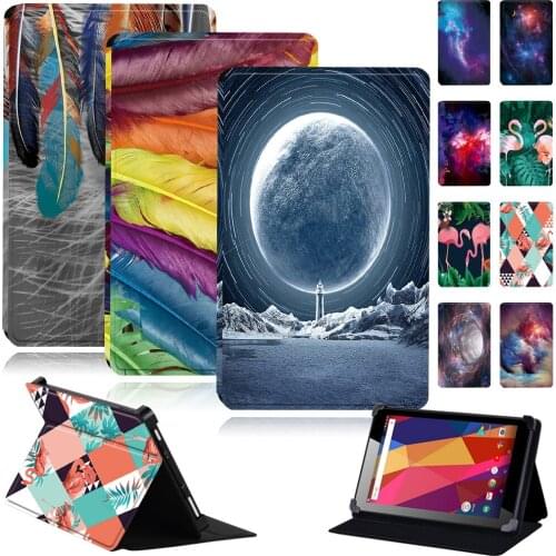 For Alba 7 Inch/8 Inch/10 Inch Android Universal Tablets Case Flip Cover Case + Free Stylus