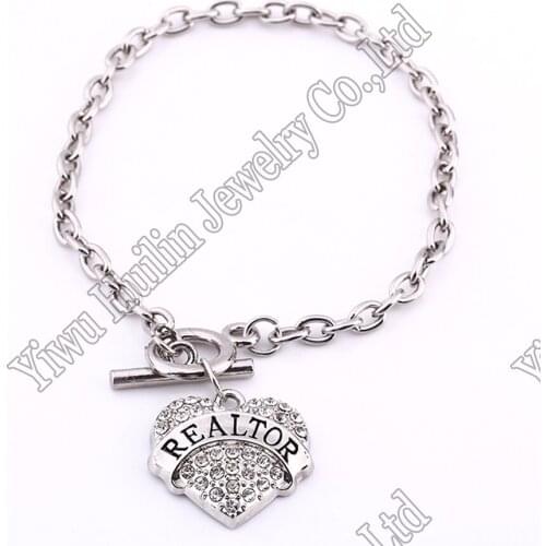 Best-Selling REALTOR heart charm bracelet
