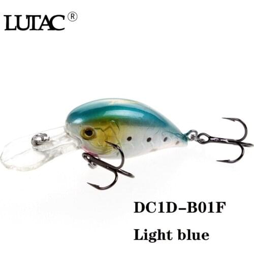 LUTAC Mini crank hard fishing bait artificial lure fishing carp bass 40mm 5g Floating