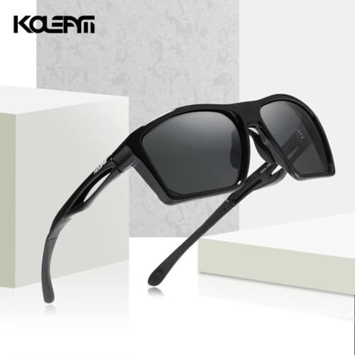 KDEAM Mens Sunglasses Polarized Lens TR90 Tank Hinges Ultra Light Sports Sun Glasses Bending Freely 2020 new