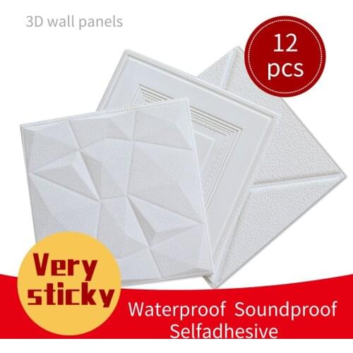 3D Wall Panel Sound-Absorbing Panels Home Decoration Self-Adhesive Panels Decorative Vinyl Wall 3D Wall Stickers