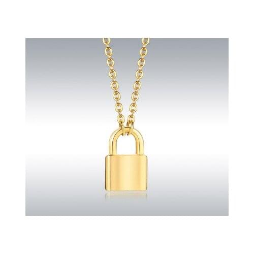 Punk Chain Stainless Steel Lock Necklace for Women Men Padlock Pendant Necklace 2020 Statement Gothic Cool Collier Femme Jewelry