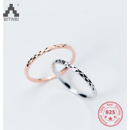 100% Real Pure 925 Sterling Silver Simple Couple Rings Solid Wedding Band Rings Fashion Jewelry For Women Men Ring Holiday Gift