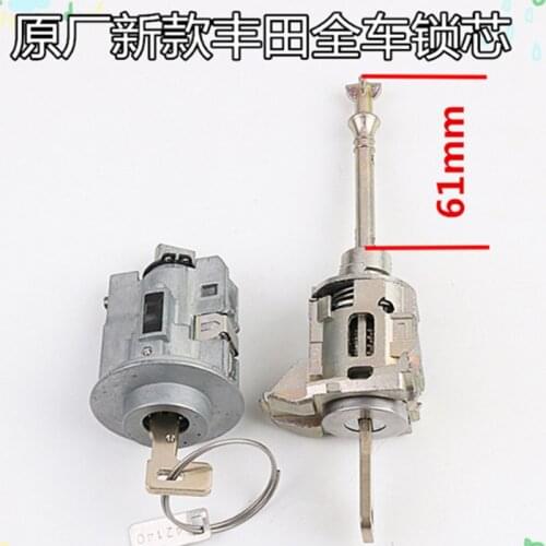 DAKATU Full set door lock cylinderFor Toyota New Camry C-HR ingnition door lock front left door lock cylinder