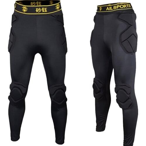 Professional Goalkeeper Soccer training pants knee pad EVA Sponge Slim Skinny Football knee pads shin guard sports safety