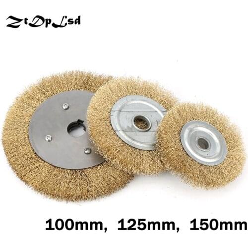 ZtDpLsd 1 Pcs Wire Polished Flower Head Brush Rust Removal Wood Furniture Carving Relief Polishing Grinding Brush Electric Tool