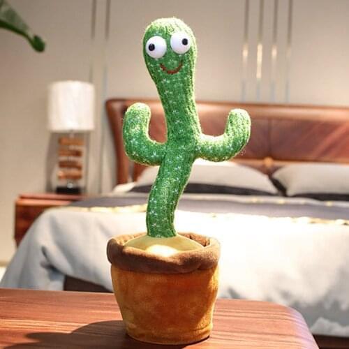 Dancing Cactus Toy Electronic Shake Dancing Toy With The Dong Plush Cute Dancing Cactus Early Childhood Education Toy