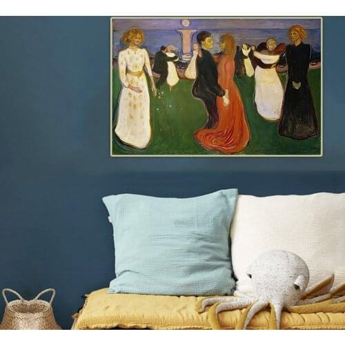 Dance Of Life, by Edvard Munch Canvas Oil Painting Artwork Aesthetic Picture Poster Wall Backdrop Hanging Decor Home Decoration