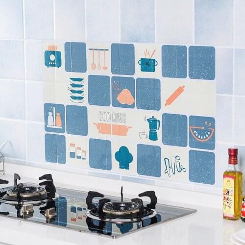 Heat-resistant And Oil-proof Stickers Kitchen Aluminum Foil Stove Tile Wall Stickers Waterproof Wallpaper And Oil-proof Stickers