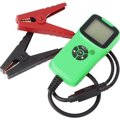 12V Car LCD Battery Tester Charger Analyzer 1700CCA Voltage Battery Test Meter Scanner Tool Quick Cranking Charging Diagnostic