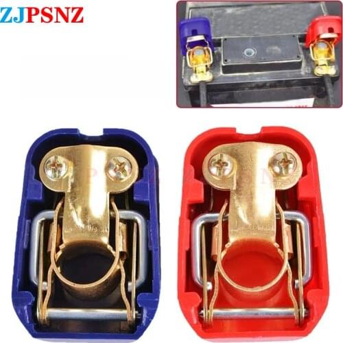 Universal 1Pair 12V Quick Release Battery Terminals Clamps For Car Caravan Boat Motorcycle Car-styling Car Accessories Connector