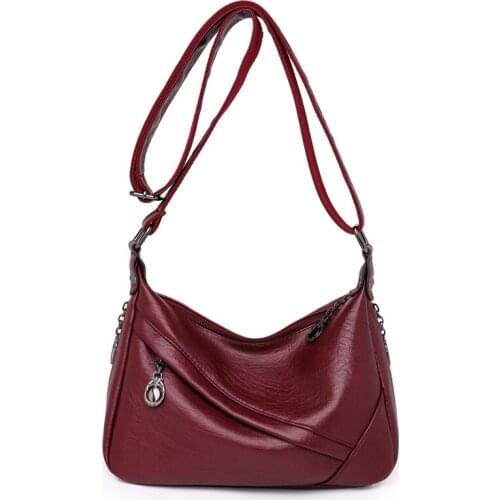 Women Leather Handbags Sac A Main Designer Crossbody Bags for Women Soft Messenger Bags High Quality Vintage Shoulder Bags New