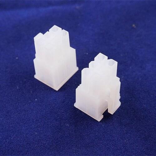 100 pcs 5557 6 Position 6 Pin 4.20 mm Receptacle Housing PCI-E PCIe GPU Graphics Card Video Card Power Connector Transparent