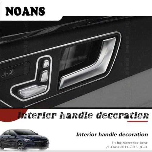 Aluminum Car Styling Door Handle Bowl AMG Covers Stickers For Mercedes Benz W204 W205 W212 W213 X204 X253 Benz C E GLK