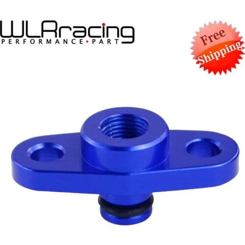 Free shipping -1/8 NPT Fuel Rail Pressure Regulator Adapter Blue for NISSAN TOYOTA SUBARU WLR-FPA12