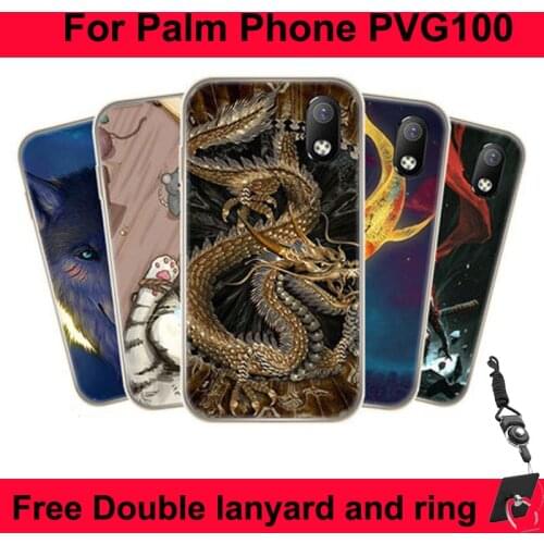 3.3" For Palm Phone PVG100 (Pepito) Case Transparent frame cartoon Back Cover Clear Phone Bag Cases For Palm Phone PVG 100