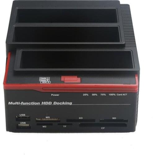 2.5"/3.5" USB HDD Dock Station SATA 1 IDE HDD Hard Drive Disk External video Card Reader USB3.0 M2 TF Memory Card Slot Hub