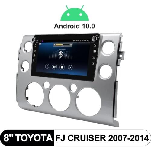 8 Inch Android 10 Car Head Unit With Bluetooth 5.1 For Toyota FJ Cruiser 2007-2014 Som Automotivo Stereo Car Intelligent System