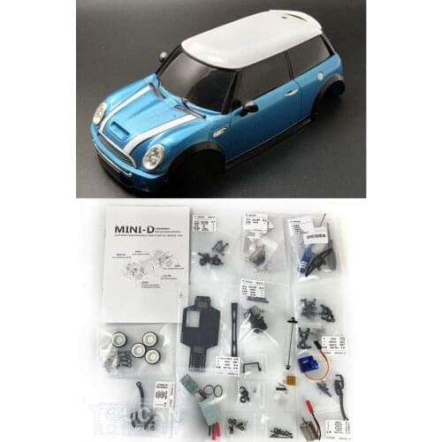 RC Car Toys Gifts 1/28 MINI Body Shell Drift Racing KIT Motor Servo ESC Charger For Remote Control BMW THZH1116-SMT4