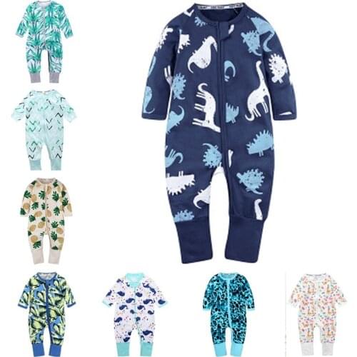 2021 Spring Autumn Long Sleeve Boy Girl Cotton Baby Cartoon Romper Kids Onesies Clothing Jumpsuit Newborn Infant pajamas Outfits