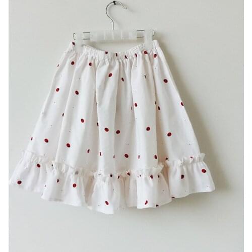 2020 summer girl beetle fresh and versatile simple half-length skirt