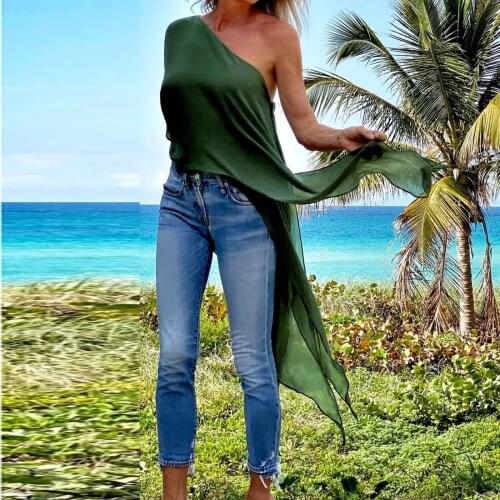 Fashion Kimono Cardigan Blouse Shirt Loose Chiffon Long Tops Summer Tops Women Chiffon Beach Blouse Collar Shawl Cover Up plage