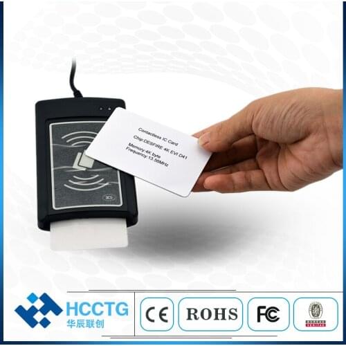 NFC 13.56MHz RFID Mobile USB Contact Contactless Smart Card Reader Writer ACR1281U-C1