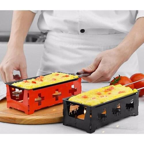 New Portable Swiss Cheese Oven Mini Non-stick Butter Cheese Baking Pan Scottish Style BBQ Dish durable Baking tray
