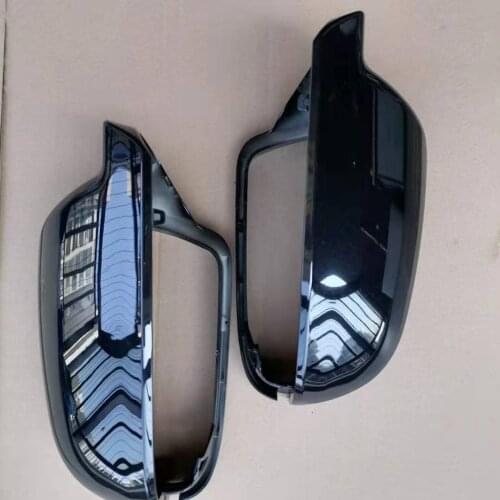 New High Quality Gloss Bright Black Rearview Wing Mirror Cover Cap For Audi A4 B8.5 S4 2010-2015 A3 S3 2011-2013 Left Right
