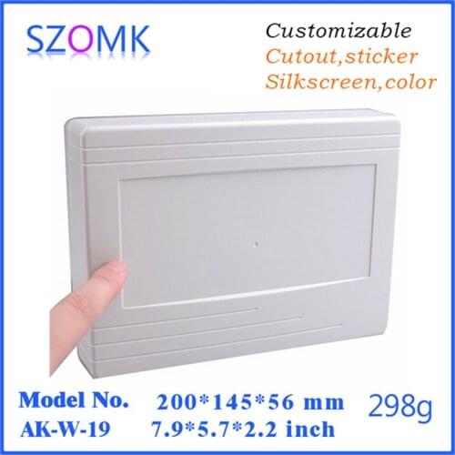Plastic enclosures for electronics instrument enclosure junction housing (10 pcs) 200*145*56mm wall mount abs project enclosure