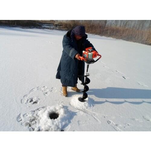Professional 52CC Ground Drill Gas powered Ice auger digging hole