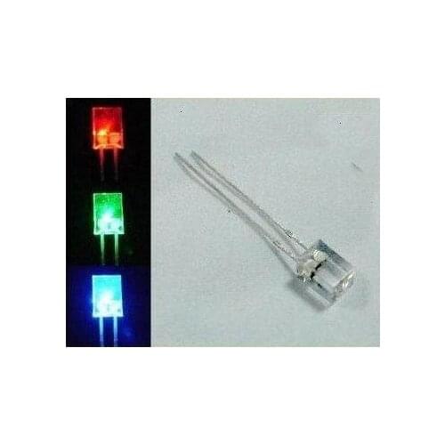 1000pcs Through Hole Rectangular 5x5x7mm Fast Flash RGB LED Diode