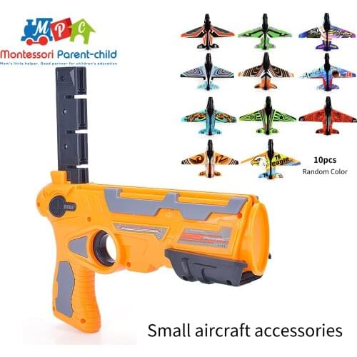 Airplane Launcher Bubble Catapult Plane Toy Airplane Toys for Kids plane Catapult Gun Shooting Game Toys Outdoor Sport Toys